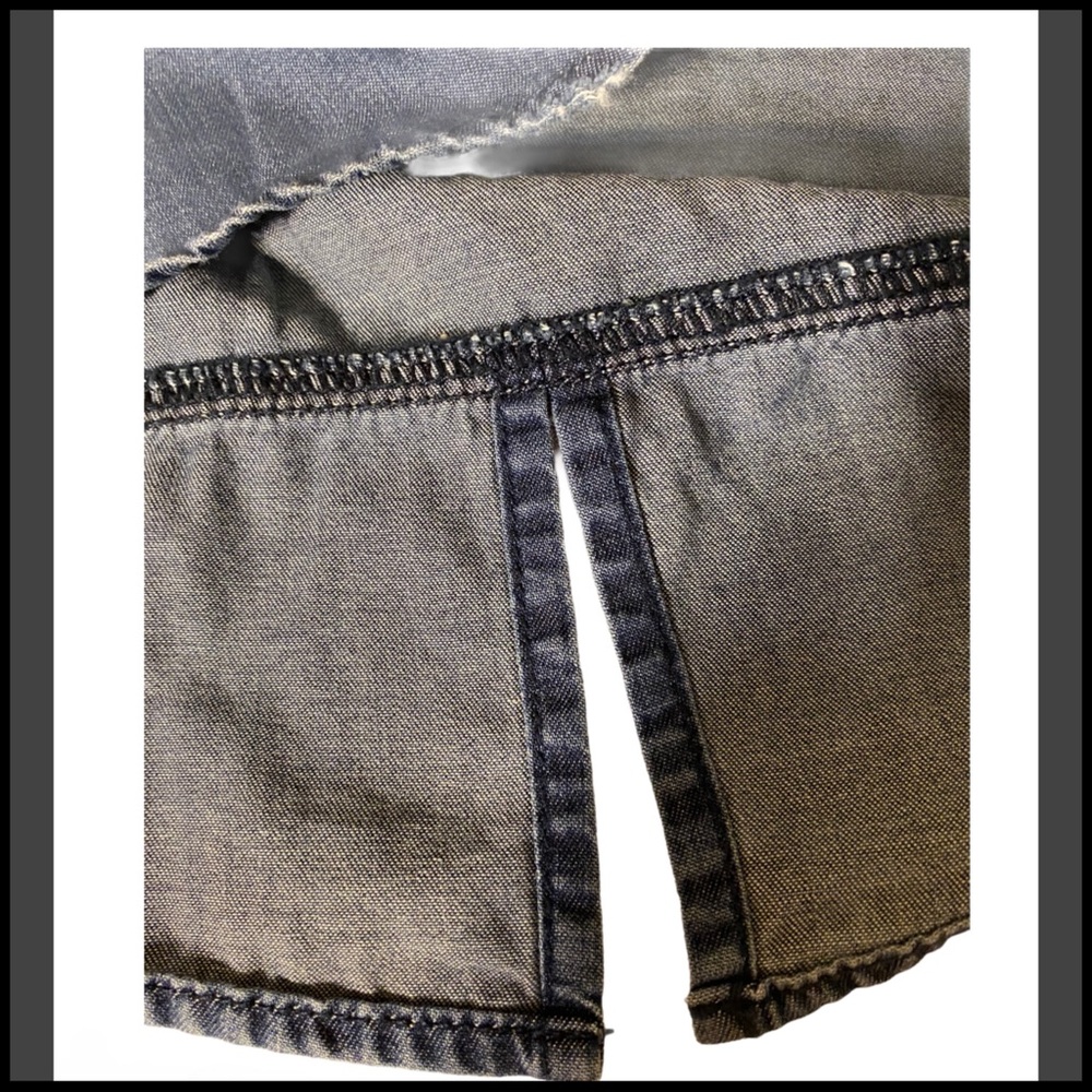 NWT BLANKNYC GIRLS’S Sz 10 Cotten snap Denim Shirt - Picture 7 of 9